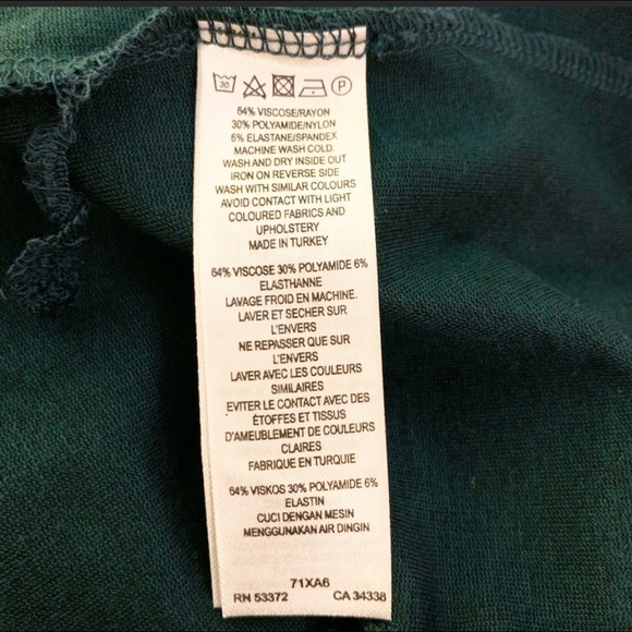 French Connection Green Snakeskin Fitted Dress - Picture 5 of 6